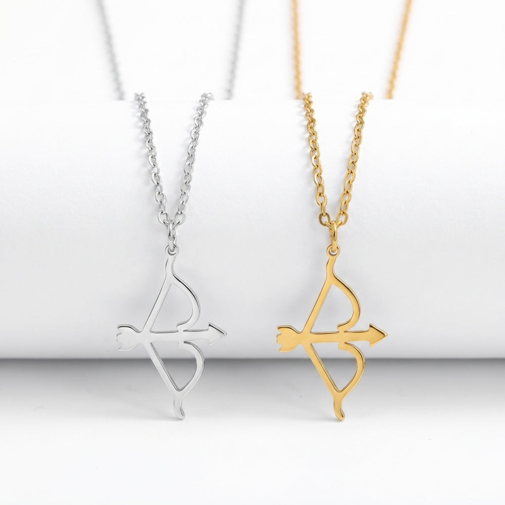 Simple Personality Love Cupid Bow Arrow Jewelry Set