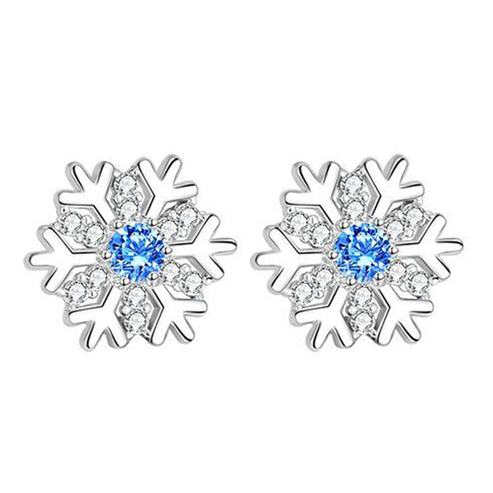 Diamant-Schneeflocken-Ohr-weibliche süße elegante Ohrringe