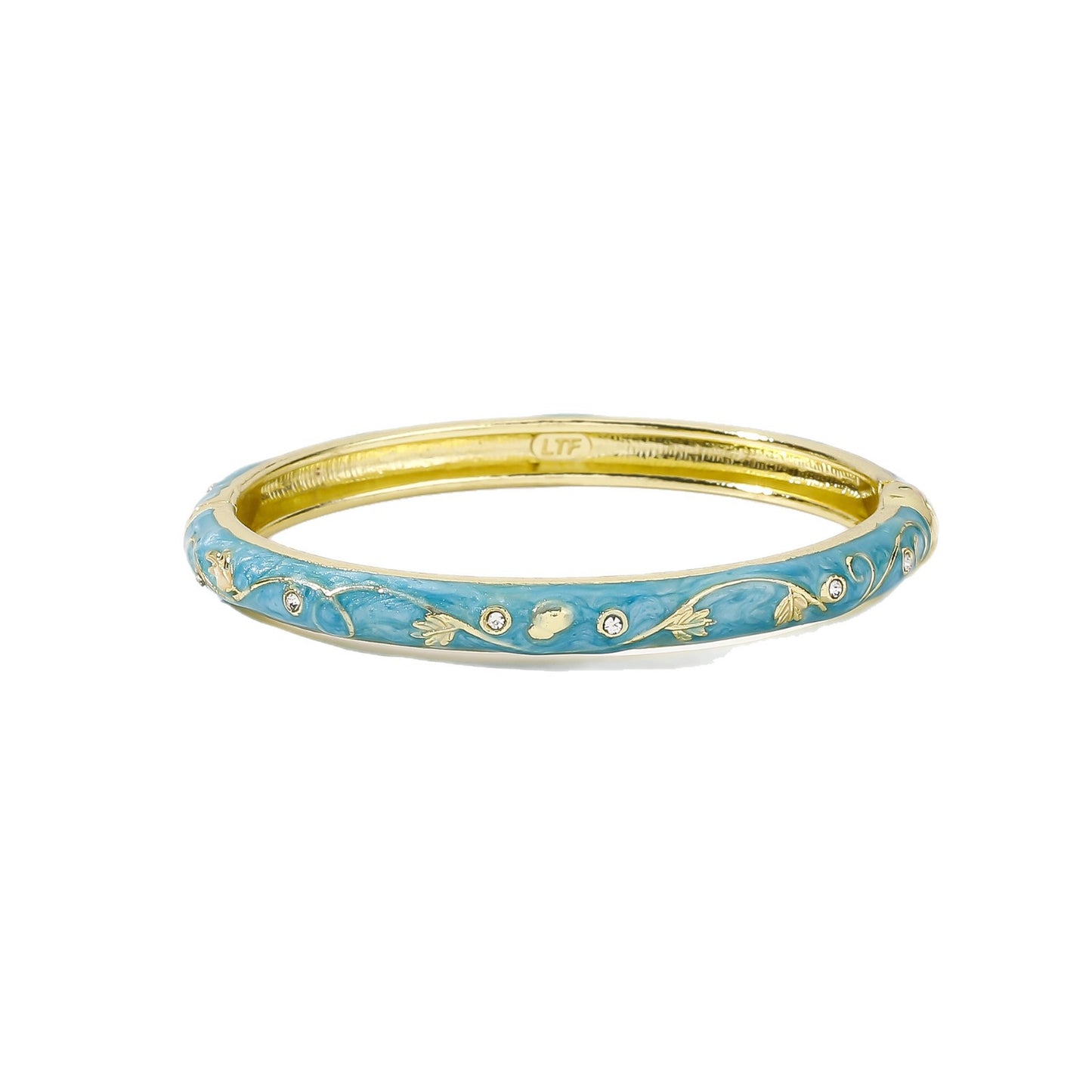 Alloy Open Drop Oil Enamel Small Flower Ethnic Style Tourist Bracelet