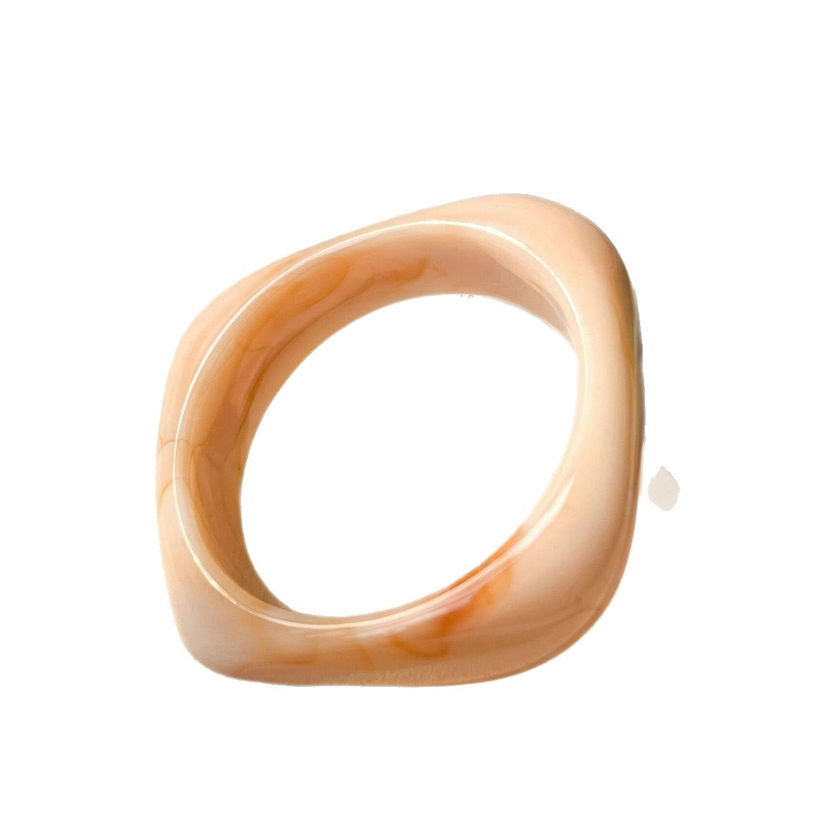 Women's Blooming Simple Niche Geometric Circle Resin Fashionable Elegant High Sense Bracelet