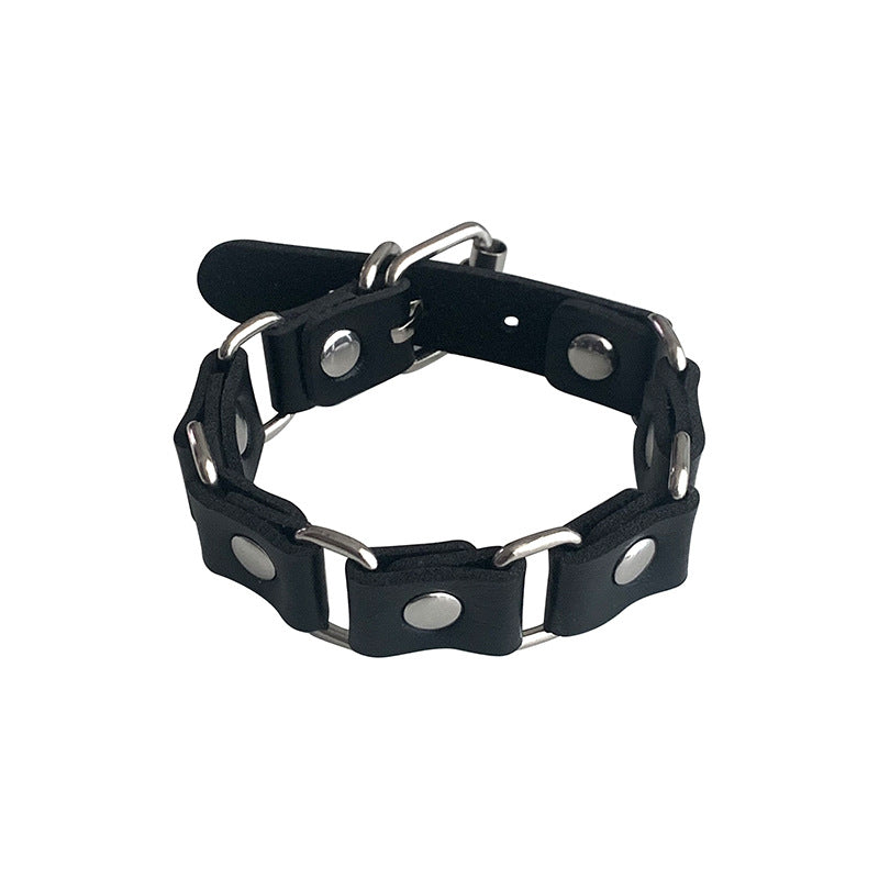 Kreative Punk-Gothic-Armbänder mit Persönlichkeit und Dornschließe