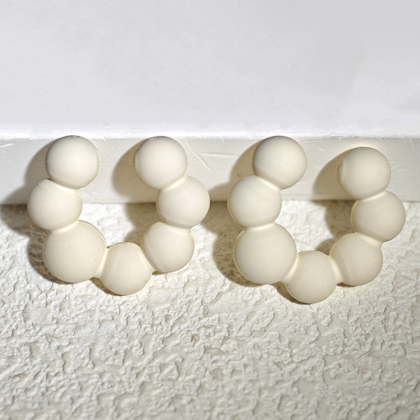 Acrylic Candy Color Matte Simple Design Ear Clip