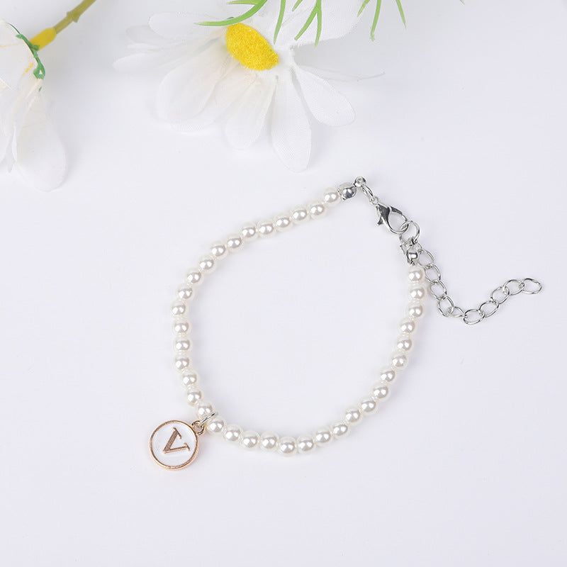 Simple Pearl English Your Name Female Bracelets