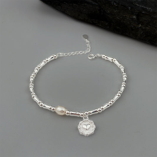 Modische Sterlingsilber-Bambusperlen-französische, hochwertige Armbänder