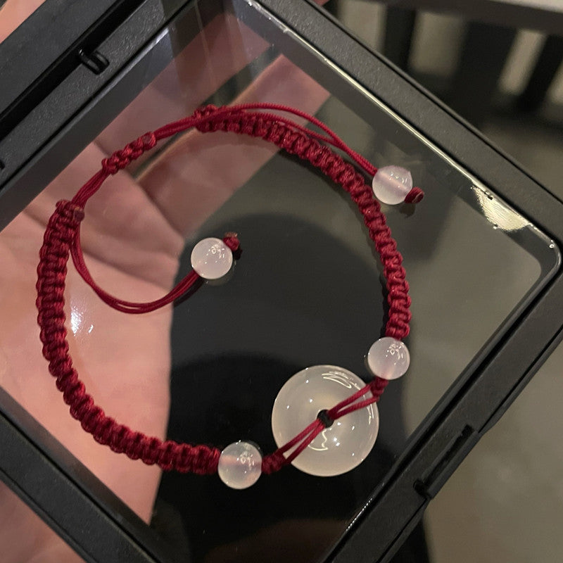 Dekoration Jungen Paar Nischendesign Weibliches Leben Rote Armbänder