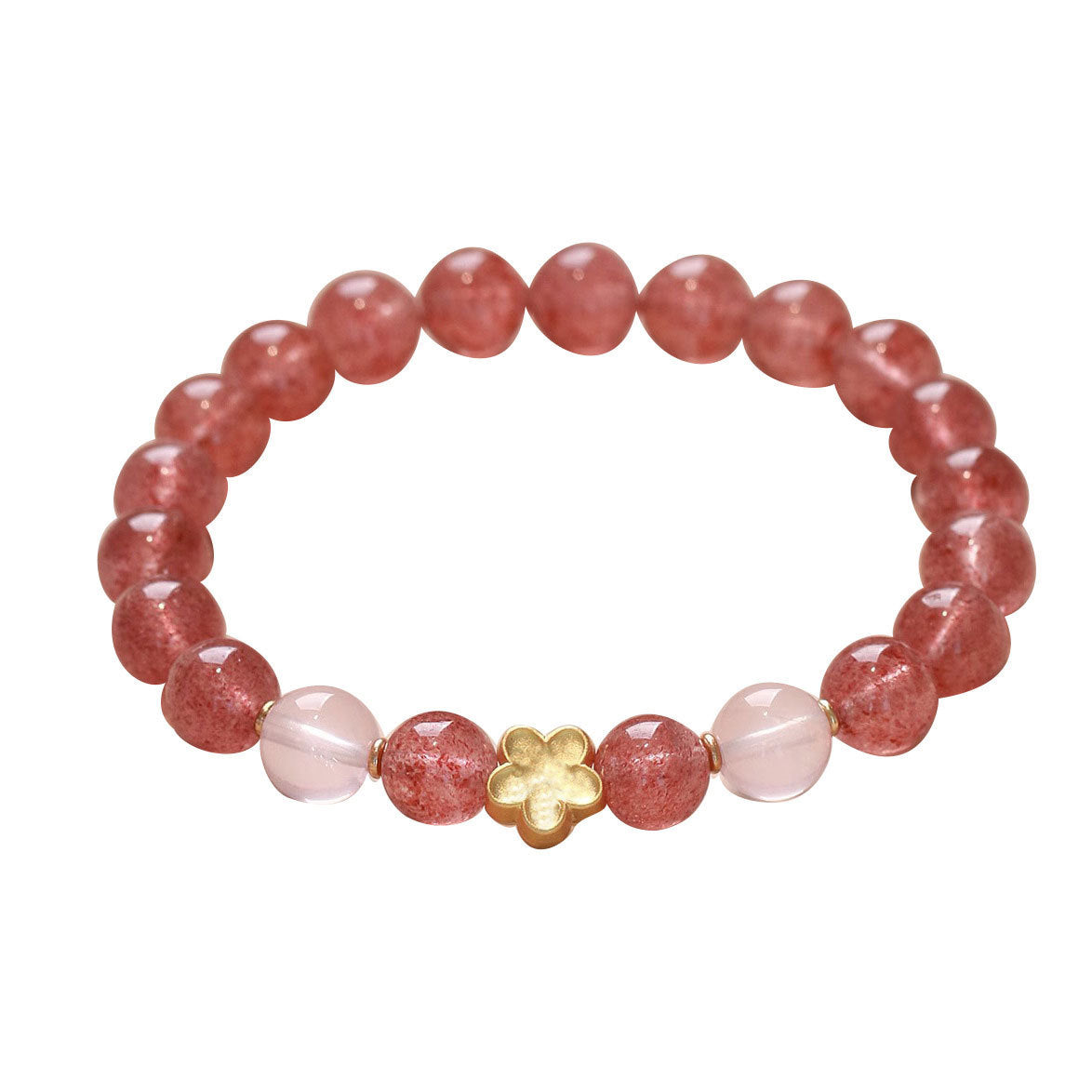 Grade Pigeon Blood Red Strawberry Quartz Female Bracelets