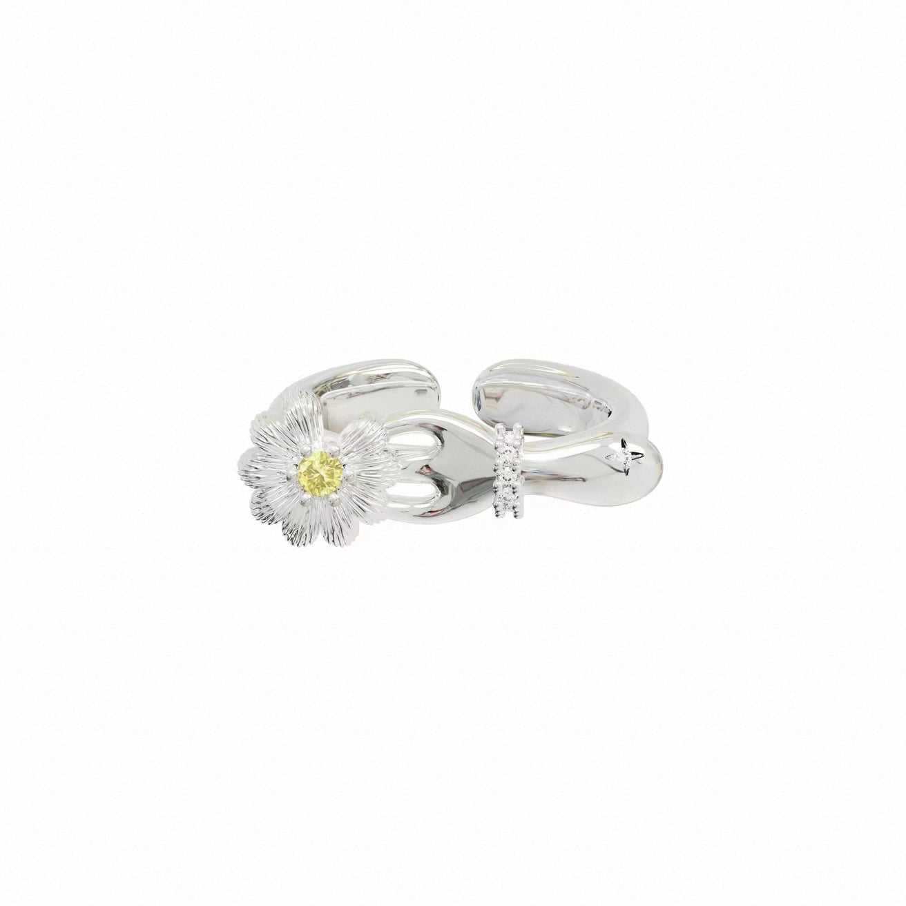 Picnic Series Little Daisy Design High Sense Female Ring