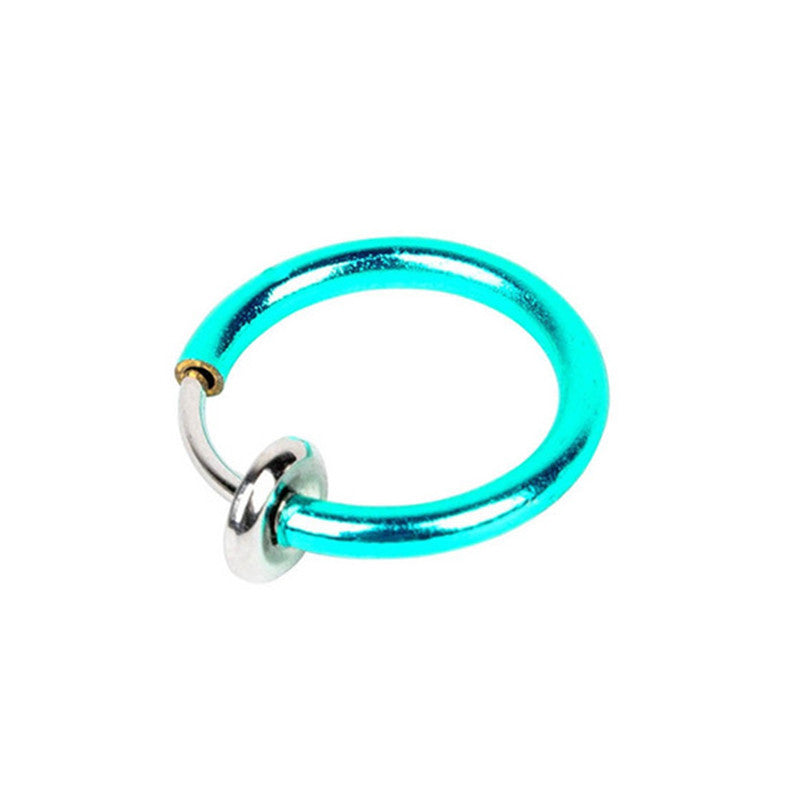Unisex Pseudo Elastic Clip-on Round Spring Earrings
