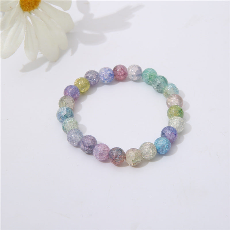 Broken Glass Beaded Female Finger Soft Beads Bracelets