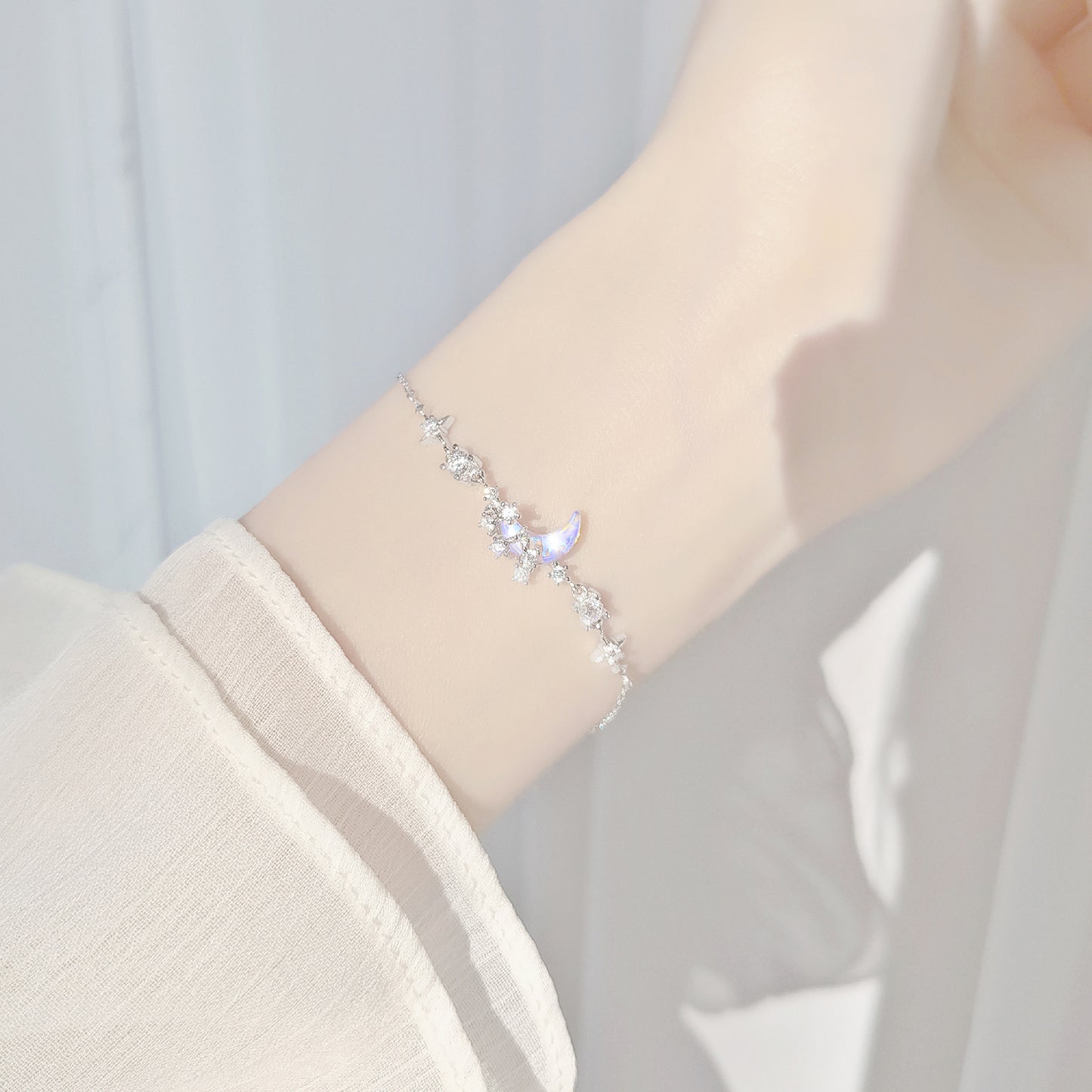 Bracelets lune et diamants Star River Falling Dream