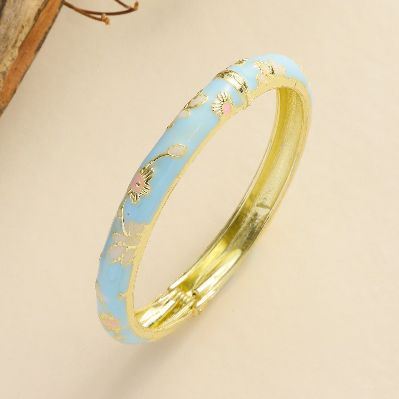 Chinese Style Small Flower Cloisonne Enamel Bracelets
