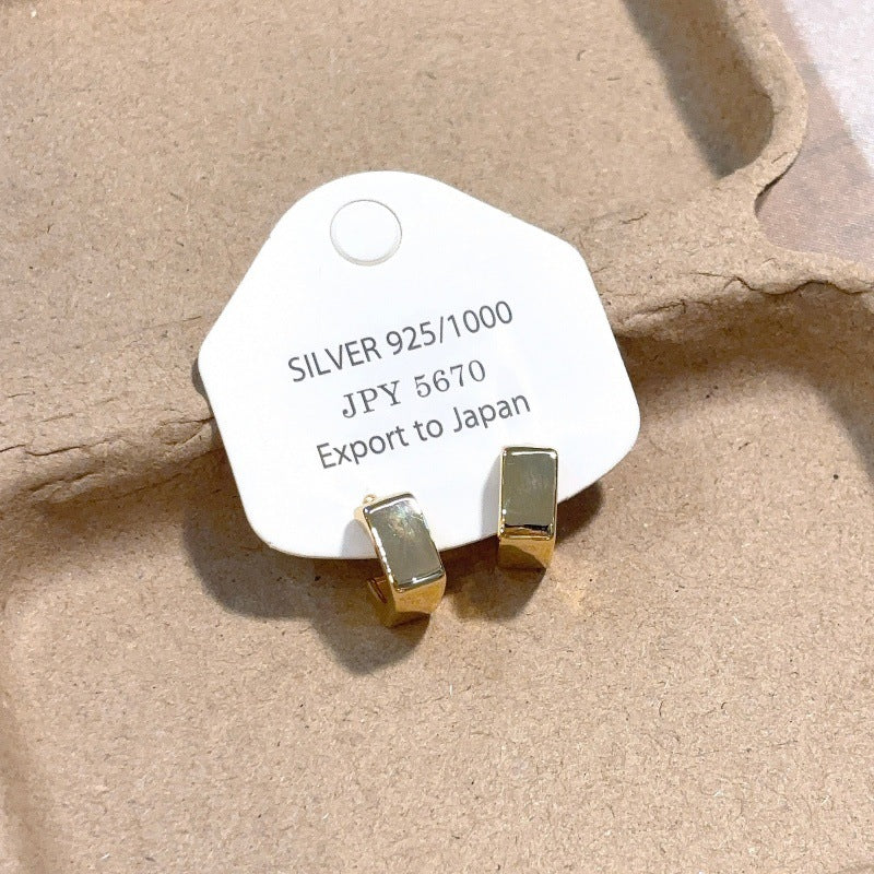 Women's High-grade Style Geometric Small Square Personalized Earrings