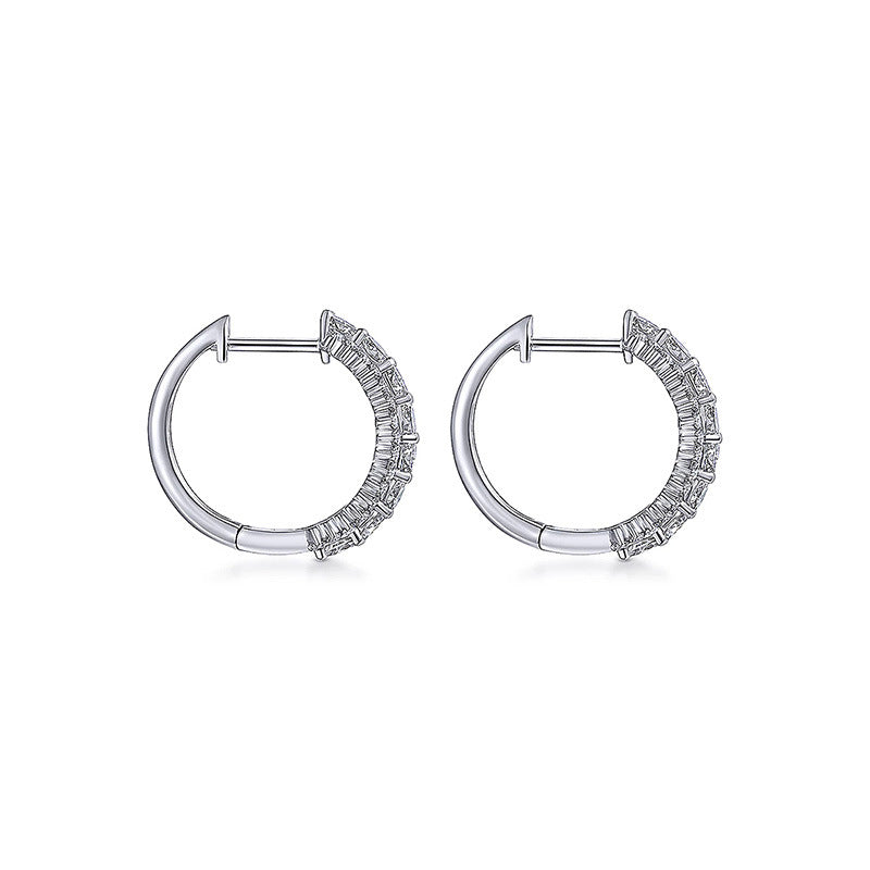 Hoop High-grade Fashionable Ear Clip Prom Earrings