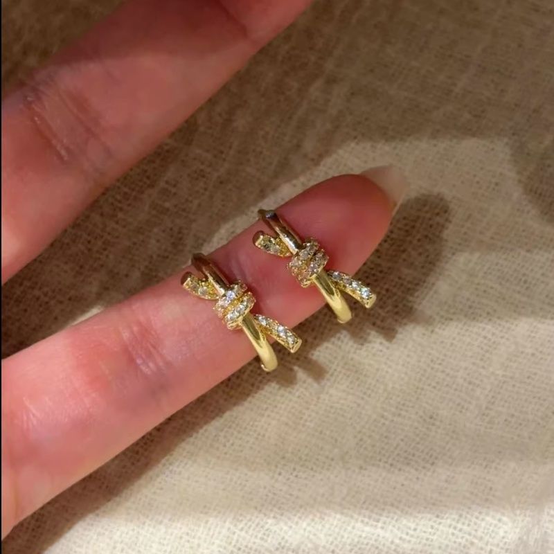 Women's Flash Woven Twisted Bends Hitches High-grade Rings
