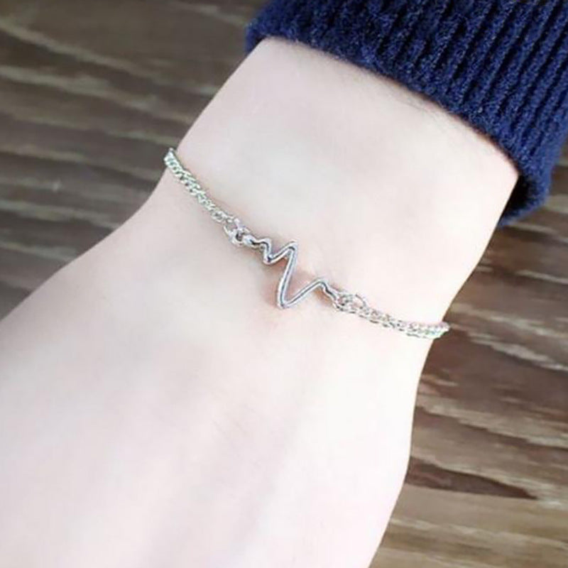 Women's Korean Retro Heartbeat Temperamental Minority Commute Casual Simple Bracelet