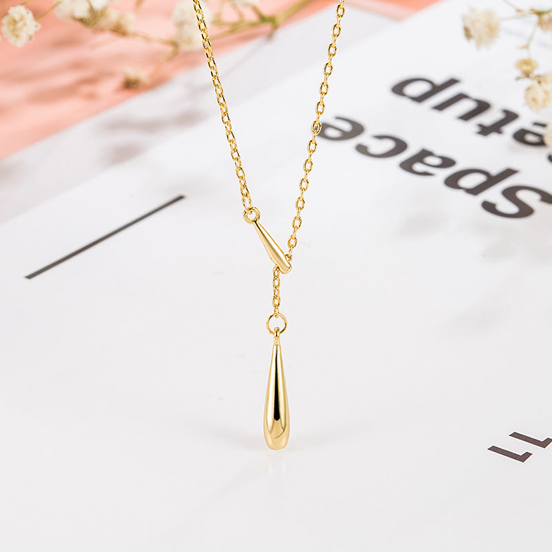 Women's Drop Fashionable Korean Elegant Simple Cold Necklaces