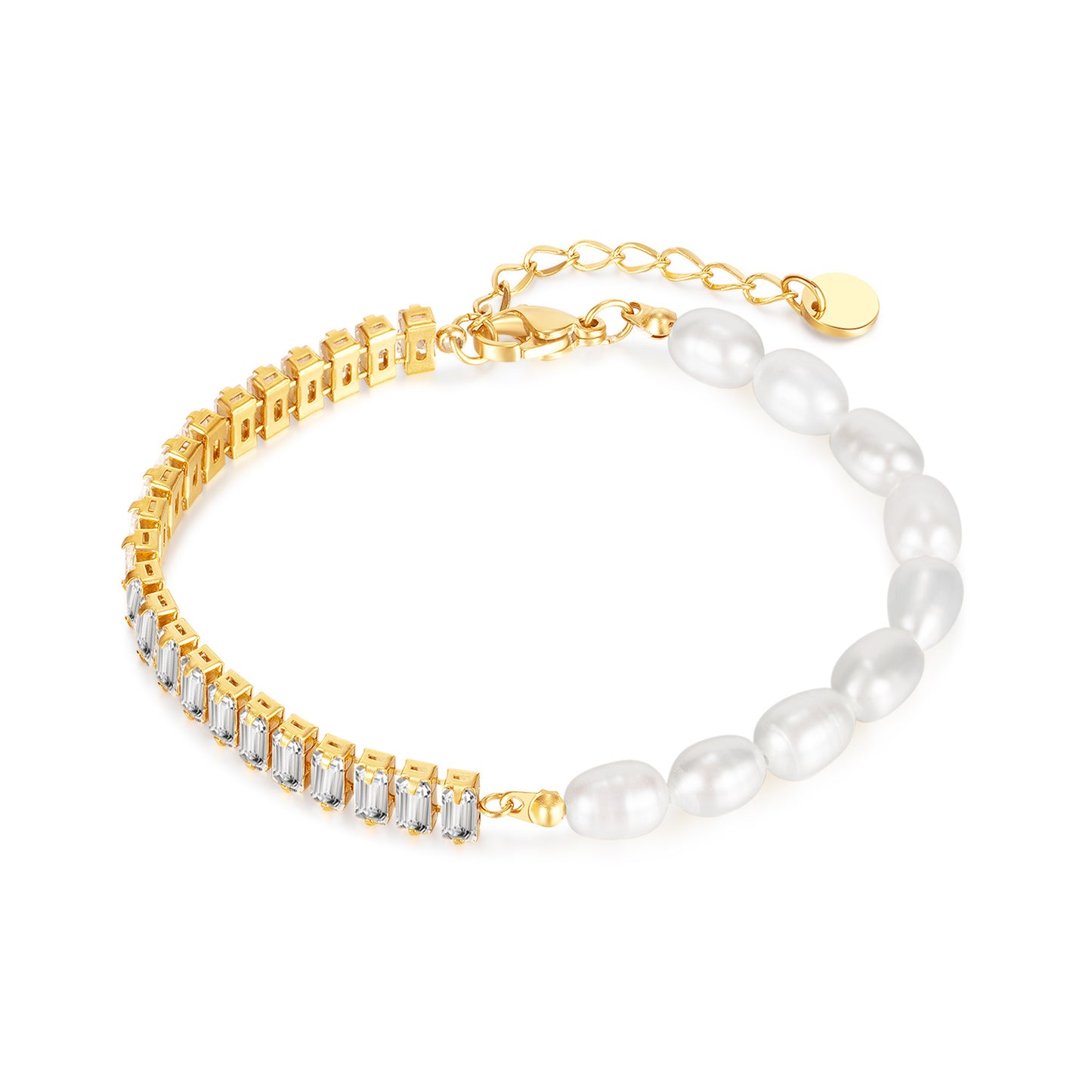 Luxury Advanced Natural Freshwater Pearl Stitching Chain Bracelets