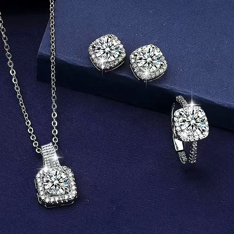 Bag Diamond Female Karat Clavicle Chain Live Necklace