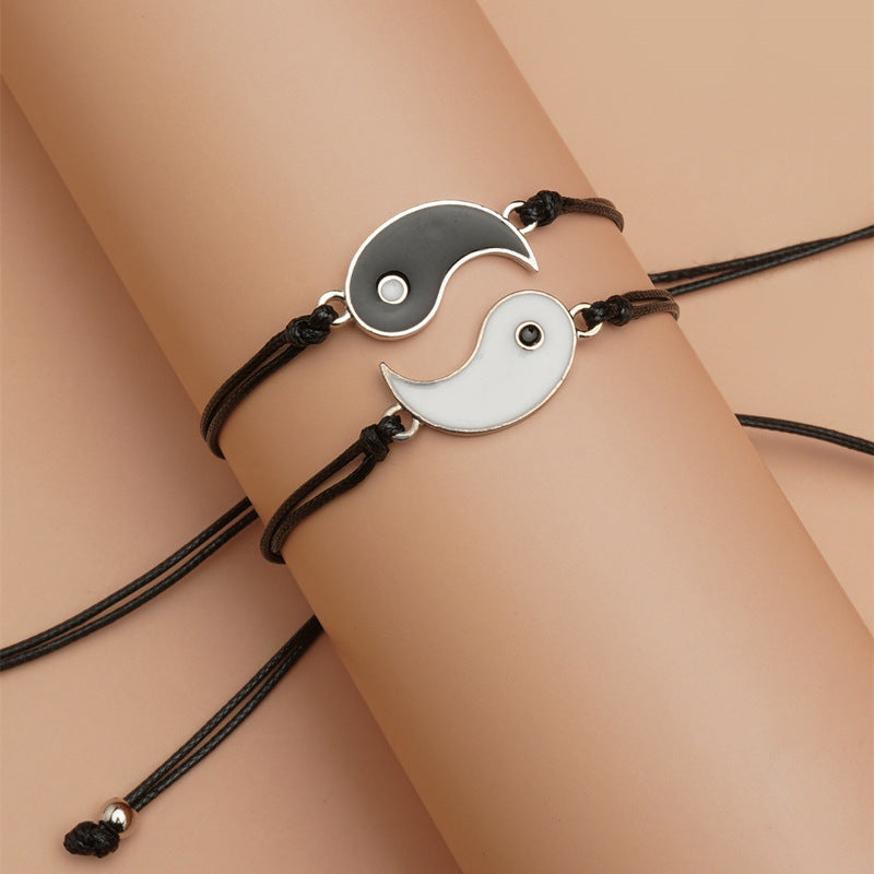 Creative Chinese Style Yin And Yang Bracelets