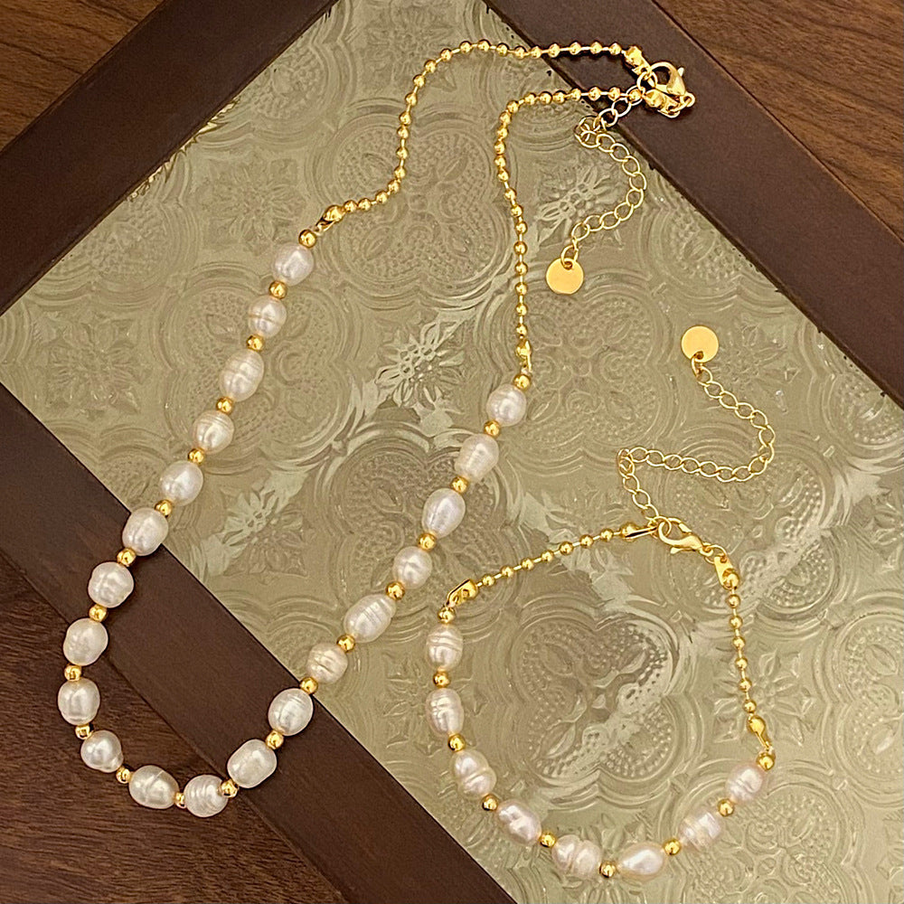 Women's Luxury Minority Natural Freshwater Stringed Pearls Necklaces