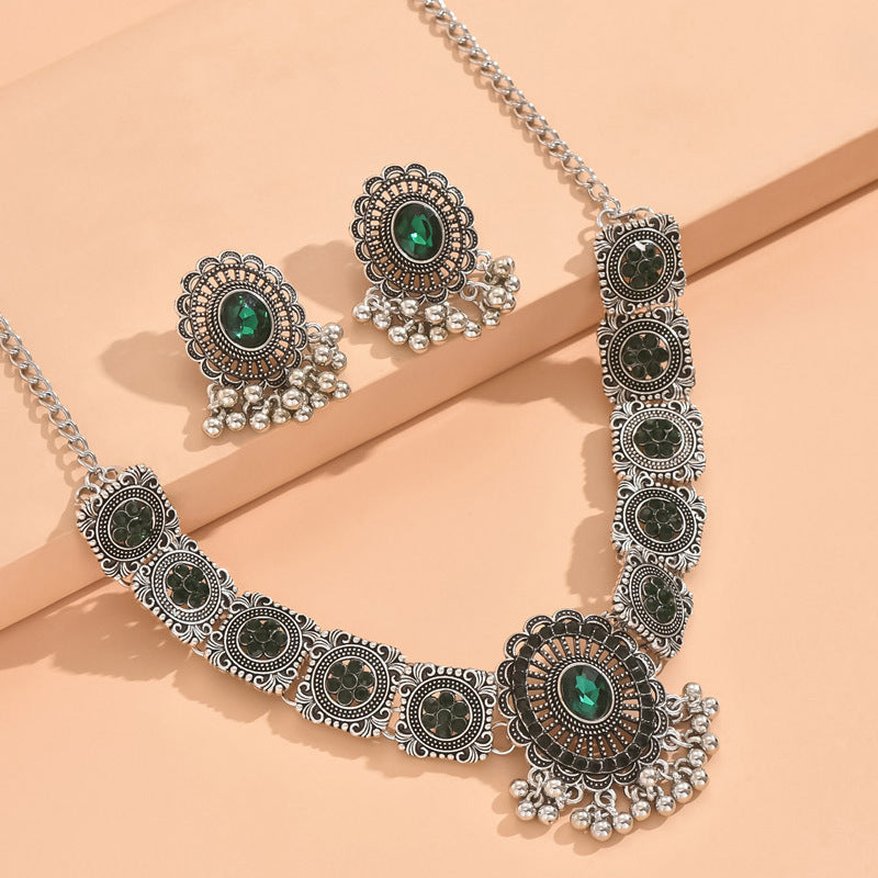 Indian Ethnic Style Vintage Gemstone Beads 2 Necklaces