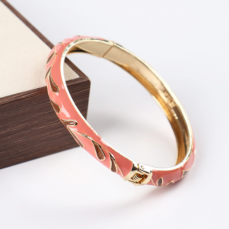 Court Cloisonne Enamel Boutique Light Luxury High-grade Design Bracelet