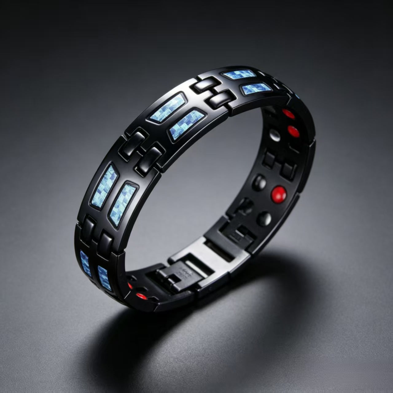 Men's Magnet Carbon Fiber Cool Personality Hand Bracelets