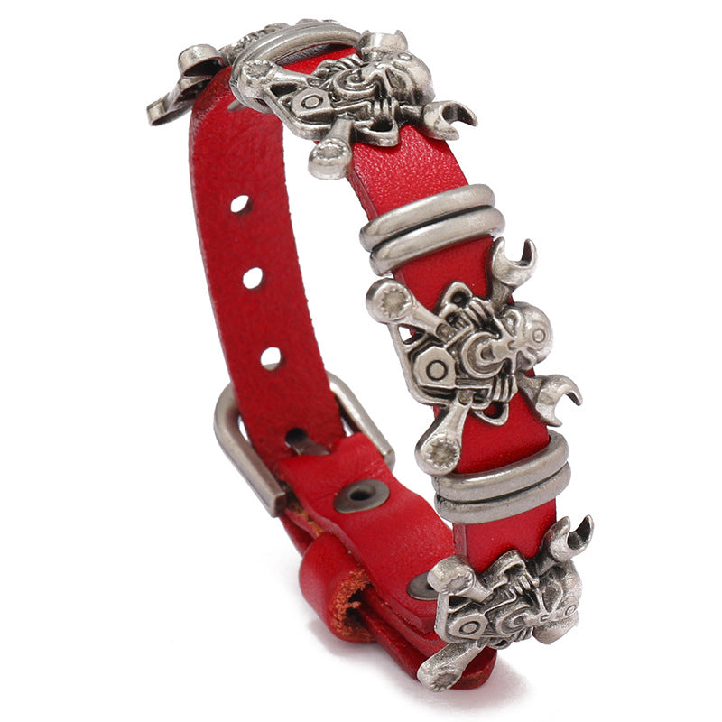 Fashion Simple Punk Cattle Leather Personality Bracelets