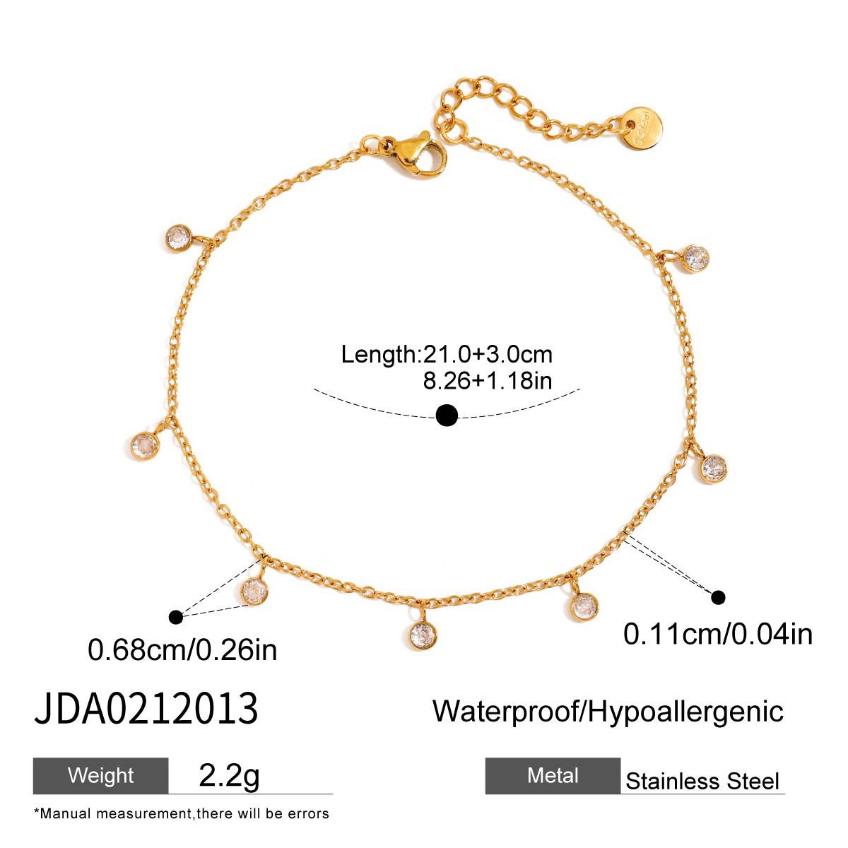 Women's Ding Titanium Steel Zircon Light Luxury Minority Stainless Jewelry Set