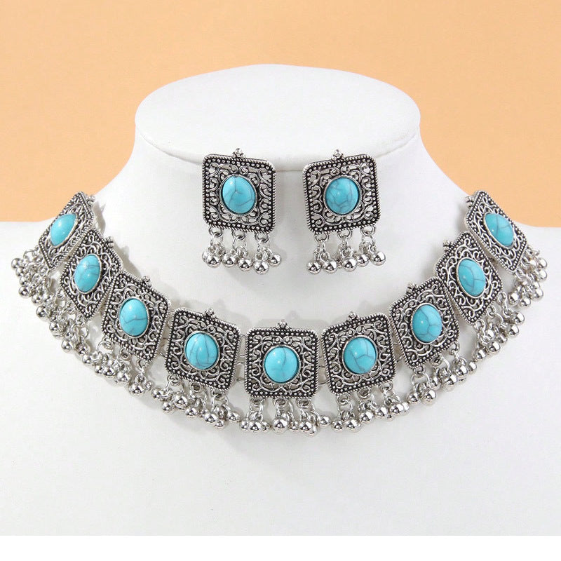 Indian Ethnic Style Vintage Gemstone Beads 2 Necklaces