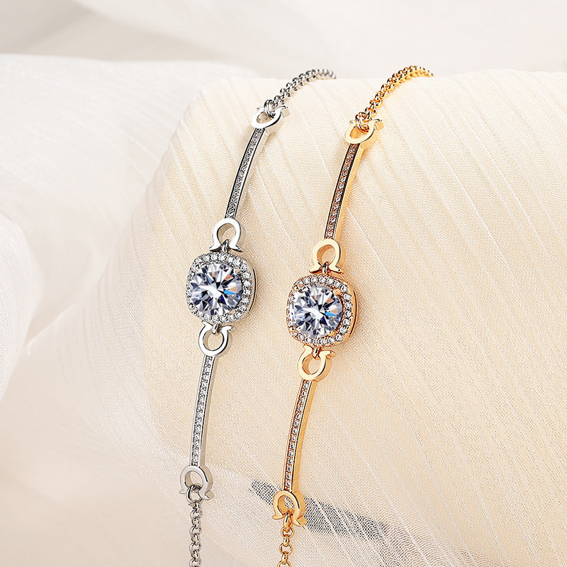 Female Imitation Moissanite Personality High-grade Exquisite Bracelets