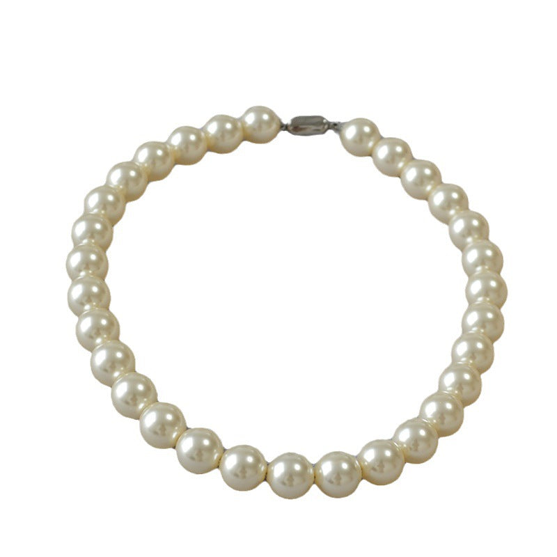 Women's White Pearl High-grade Exaggerated Temperamental Personalized Necklaces