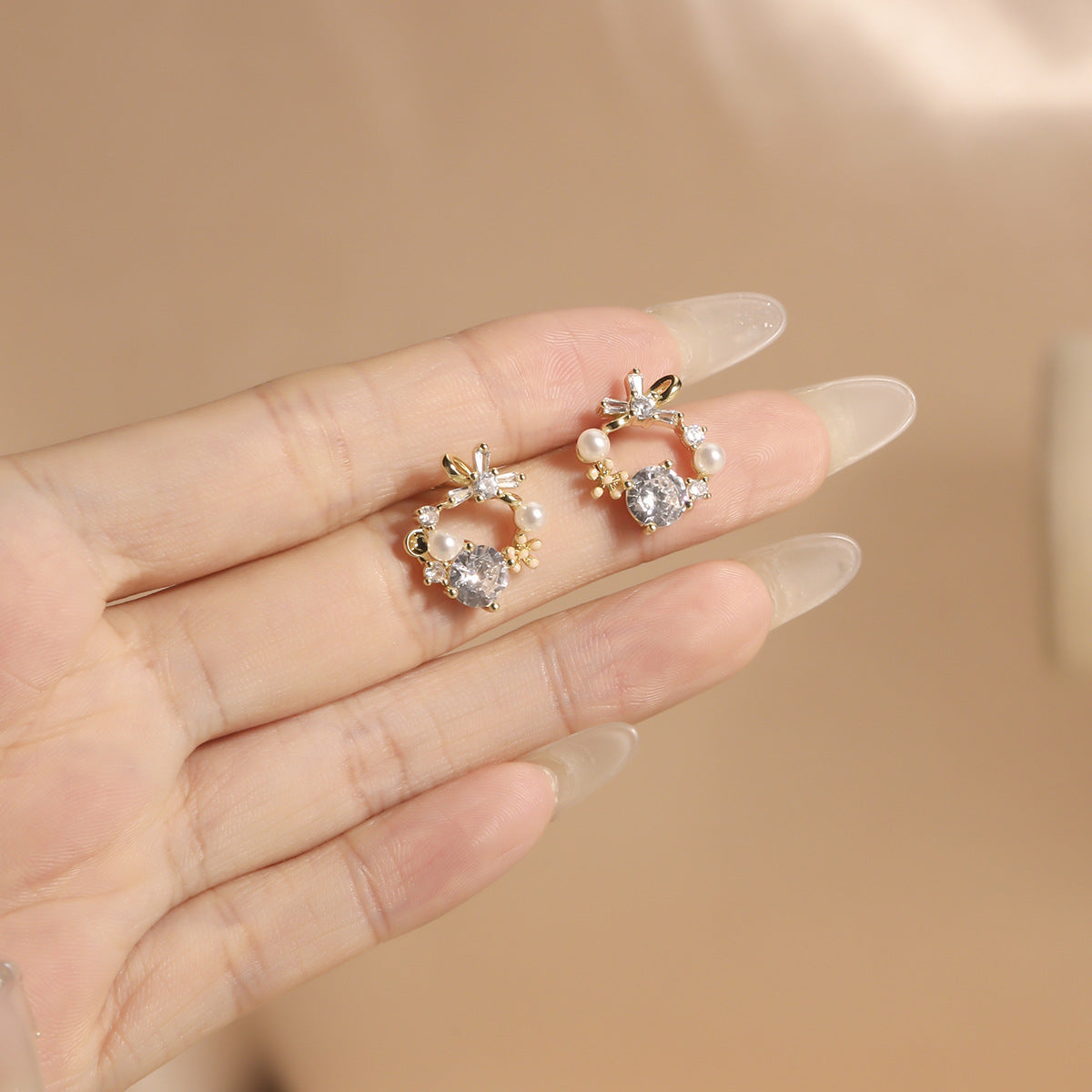 Style Garland Bow Special Interest Light Rings