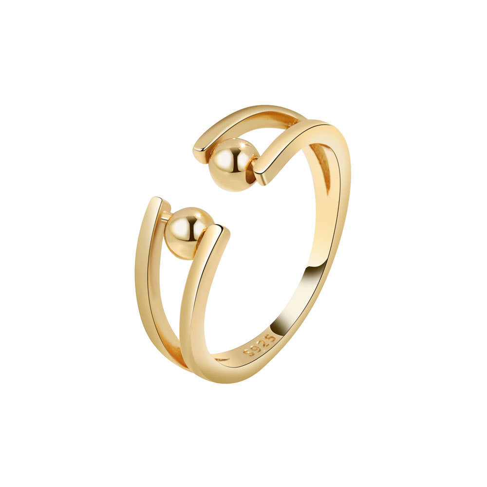 Retro Simple Stylish Joint Adjustable Ball Rings