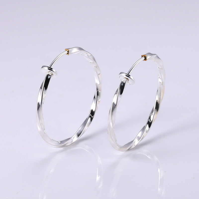Versatile Glamorous Exaggerated Spring Twisted Big Ear Clip