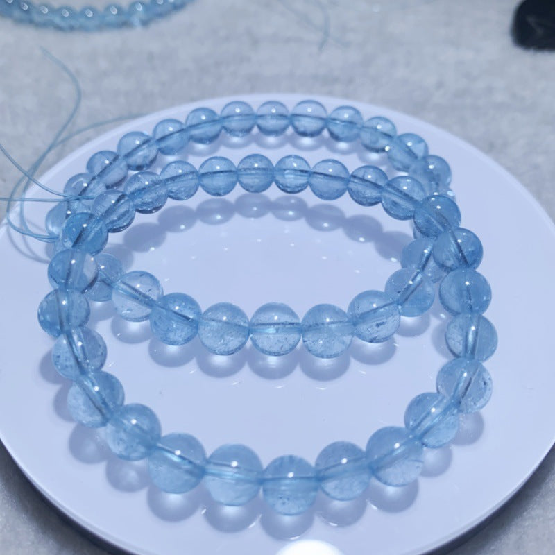 Raw Ore Swiss Blue Topaz Sky London Yellow White Bracelet