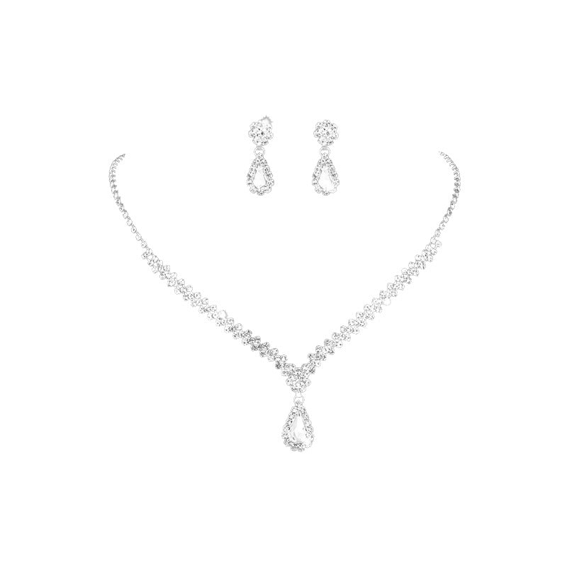 Water Drop Two-piece Set Light Luxury Minority Necklaces