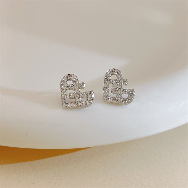 Trendy Niche Design Simple Cold Style High-grade Earrings