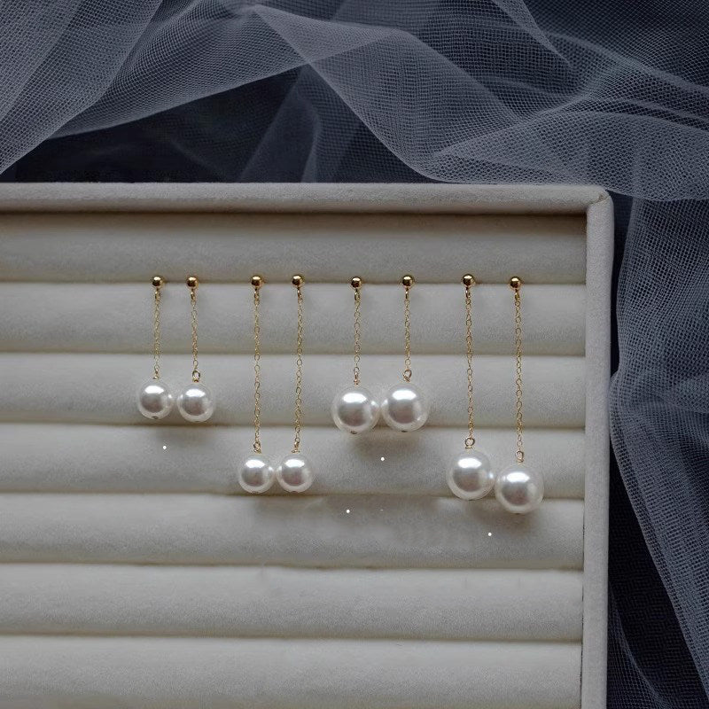 Long Fringe Summer High-grade Square Round Face Cheongsam Earrings