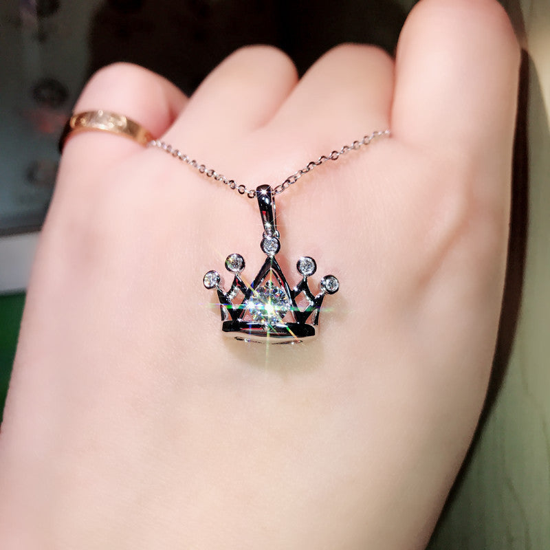 Women's Streaming On Exquisite Zircon Eight Hearts Arrows Necklace