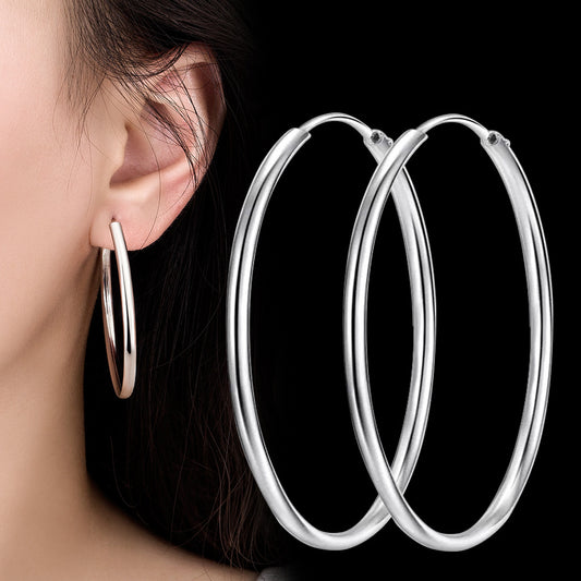 Women's Niche Bag Plain Hollow Glossy Fashion Earrings