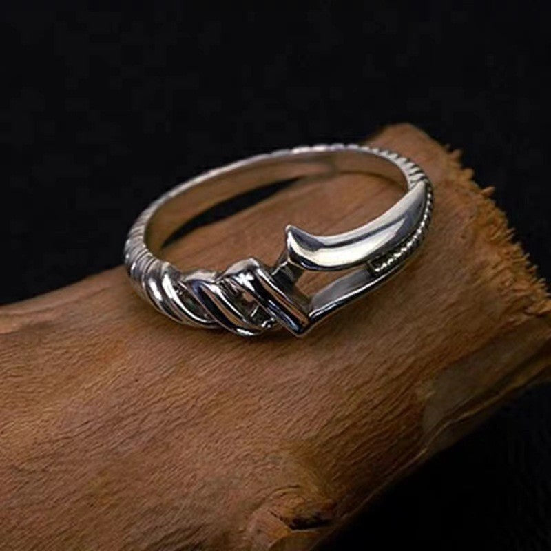 Men's Fashionable Personality Hipster Sword Adjustable Domineering Opening Single Little Ring