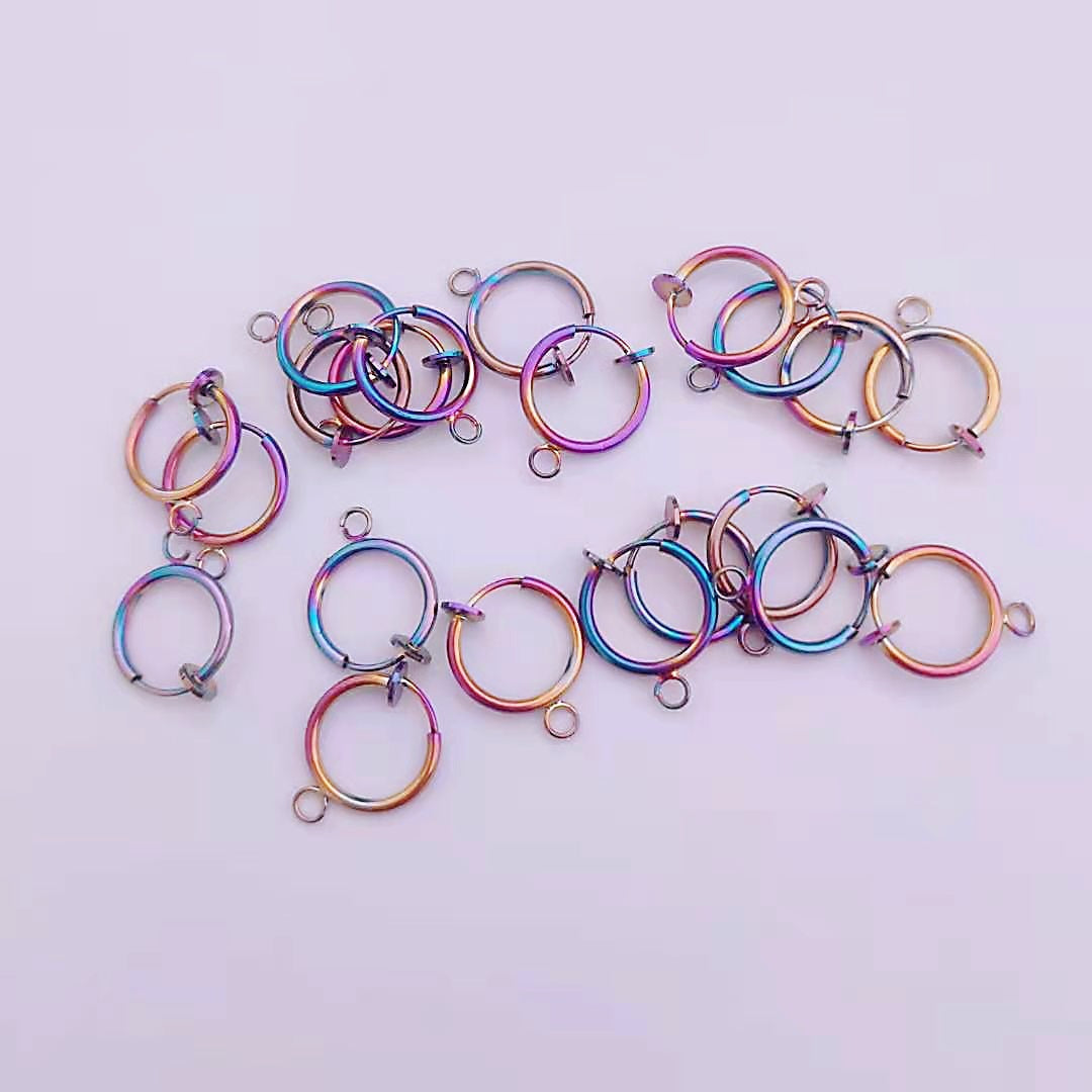 With Spring Invisible Without Pierced Single Ear Clip
