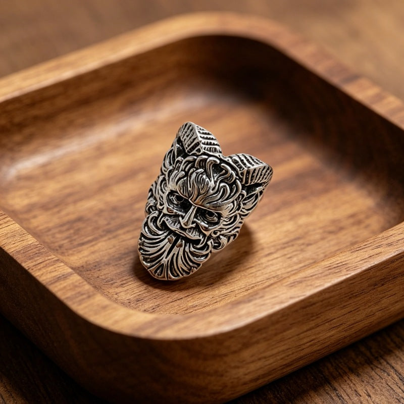Men's Domineering Fashion Retro Devil's Eye Punk Single Ring