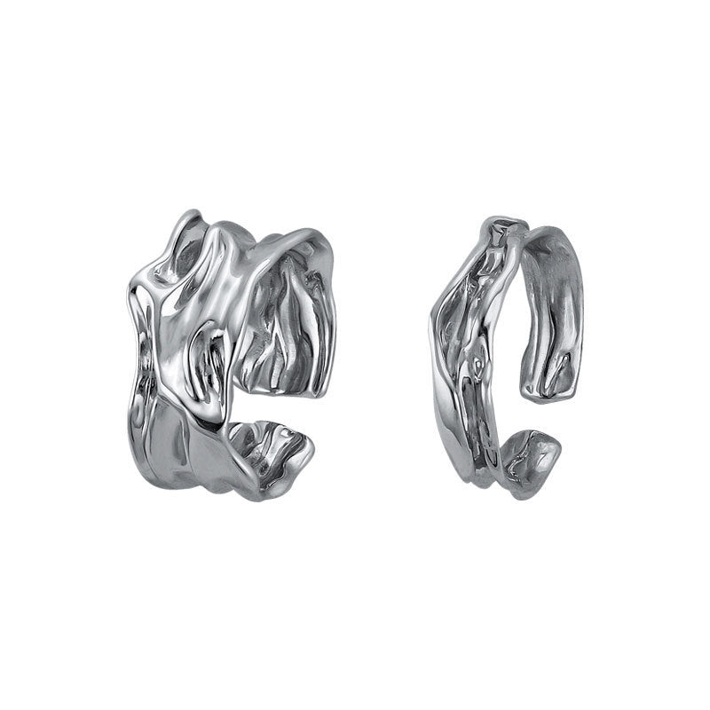 Irregular Opening Adjustable Female Cold Wind Light Rings