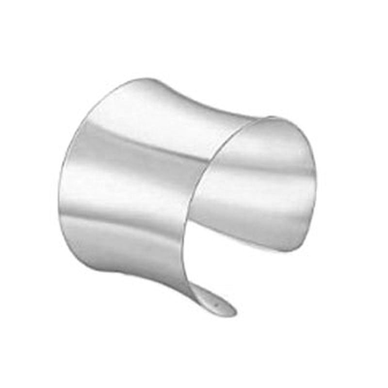 Open Metal Geometric Hollow Glossy Pattern Bracelet
