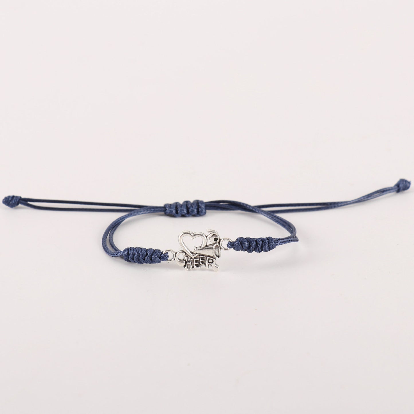 Women's Cheerleading Sports Cheer Come On Wax Line Textile Bracelets