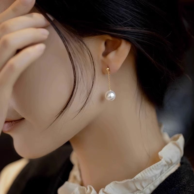 Long Fringe Summer High-grade Square Round Face Cheongsam Earrings