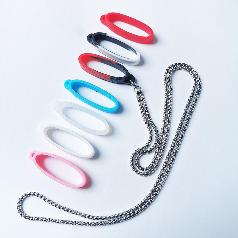 Pearl Metal Lanyard Stainless Steel Titanium Necklace