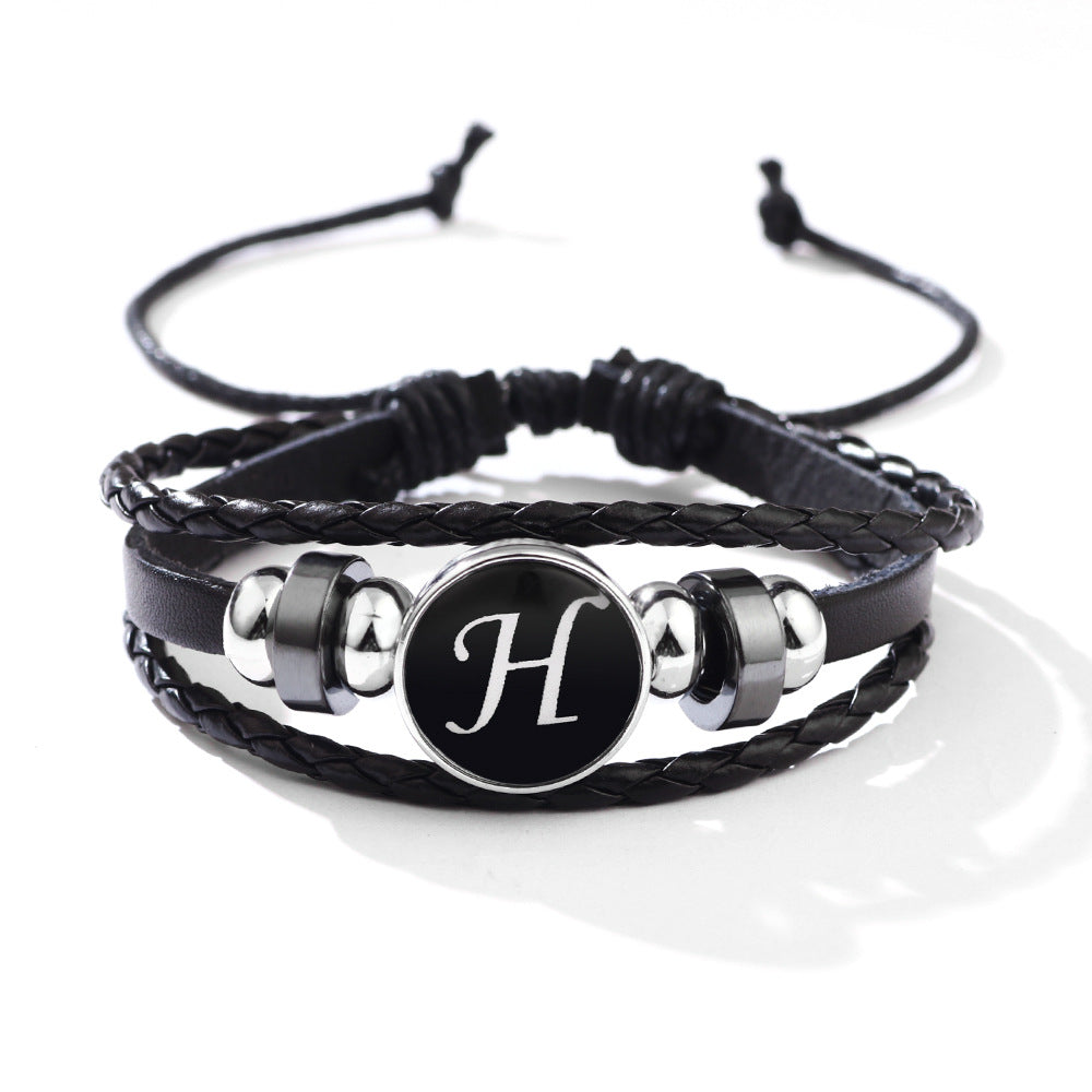 Classic Simple English Letter Personality Fashion Bracelets